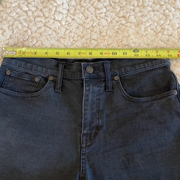 Madewell Black Denim High Rise Shorts - Picture 7 of 7